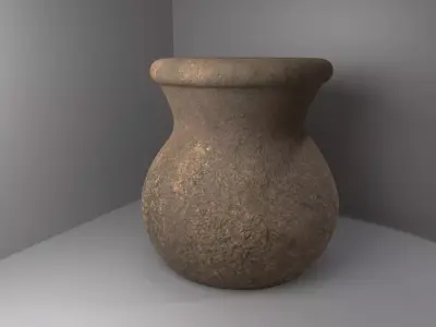 Stone antique vase 3D model