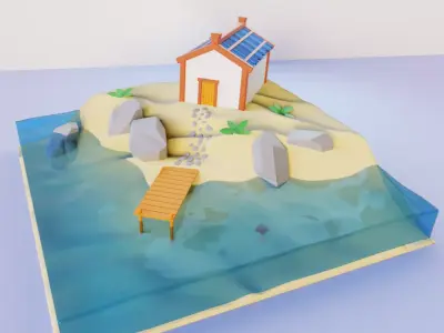 House by the sea 3D model