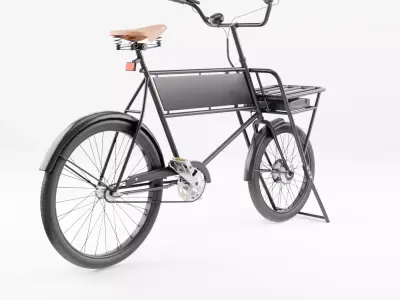 3D Model of Cargobike Butcher Low-poly 3D model