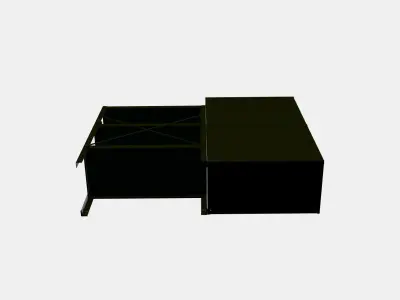 BROR Shelving unit with cabinets Low-poly 3D model