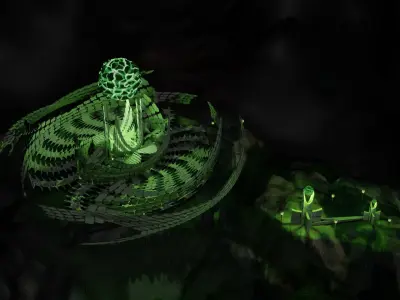 Sci-fi Villain Base 3D model