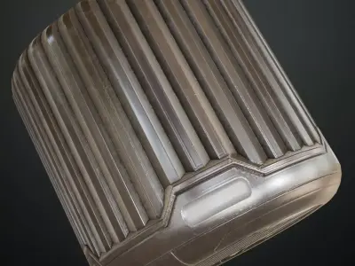 Sci-Fi Industrial Metal Panel PBR Seamless Texture