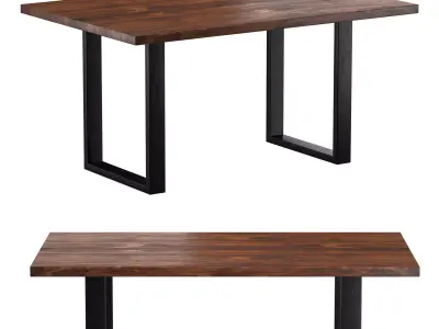 Table Harmony Dark Crude 3D model