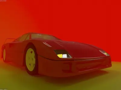 Ferrari F40 Free 3D model buy