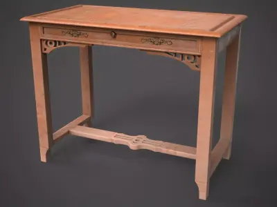 Antique table Low-poly 3D model