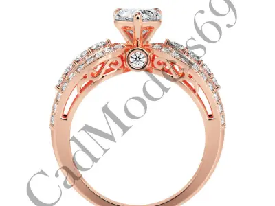 Engagement Ring44 3DM Model with 28 IMAGES and 7 VIDEOS 3D print model