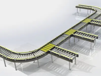 Roller Conveyor Line V3 3D model