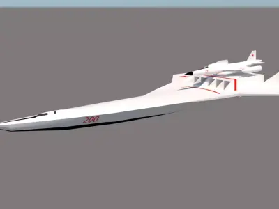 A57 Bartini Low-poly 3D model