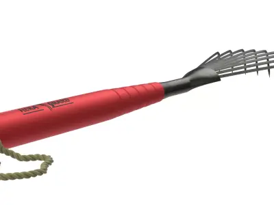 Garden Tool Hand Rake 3D model buy