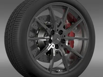 Mercedes Benz AMG GT wheel 3D model