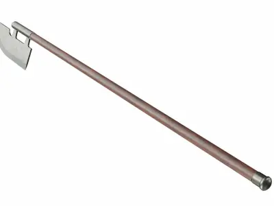 Halberd Low-poly 3D model purchase