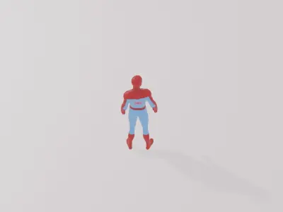 Spider man Low-poly 3D model