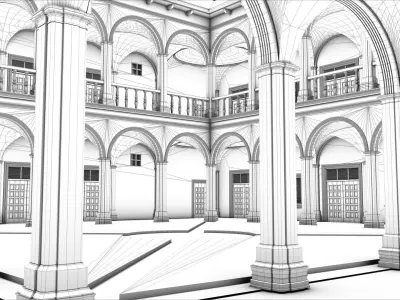 Ancient Building 3D model purchase