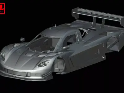 Chevrolet Corvette Daytona Prototype 2012-2016 - Car Body Shell 3D print model