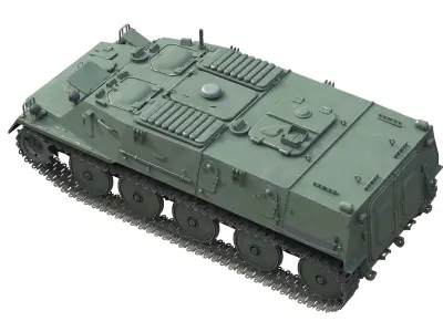 Fire Support Military Vehicle  Low-poly 3D model