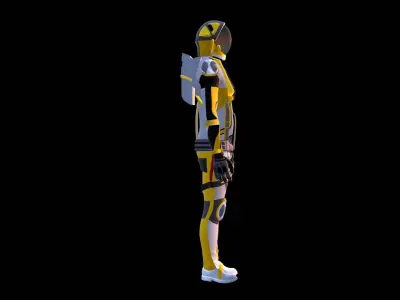 Astronaut Spacesuit Belgium 3D model
