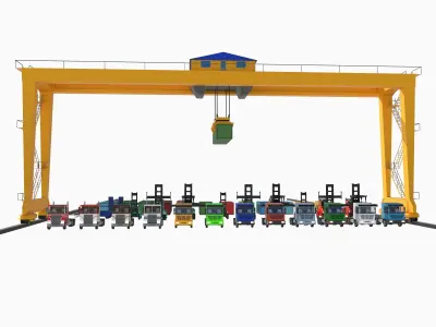 equipment Low-poly 3D model