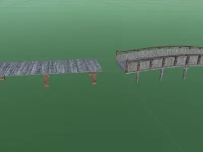 Medieval Village Free low-poly 3D model