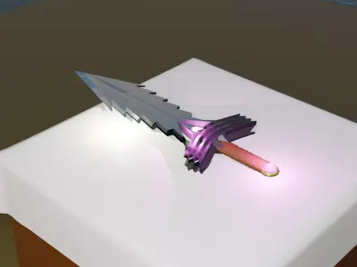 lowpoly-sword Free low-poly 3D model
