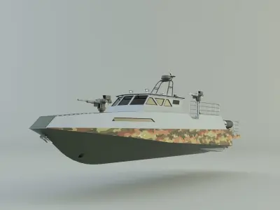  assault boat 3d model 3D model