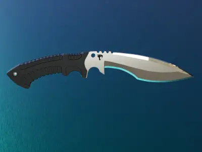 kukri knife 3D model purchase