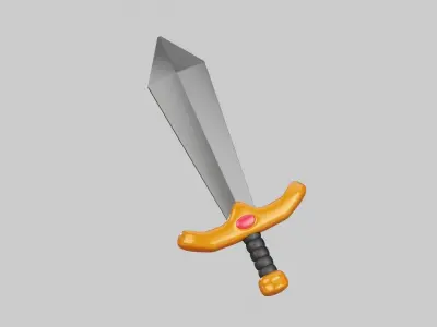 Sword 3D Illustration 3D model buy