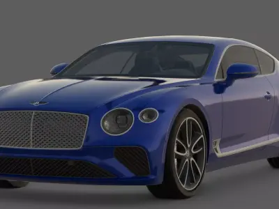 2018 Bentley Continental GT 3D Model  The Epitome of Touring 3D model