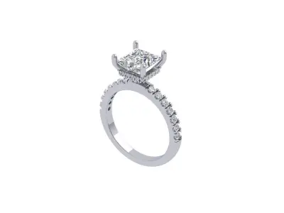 Princess Ring 3D print model 13