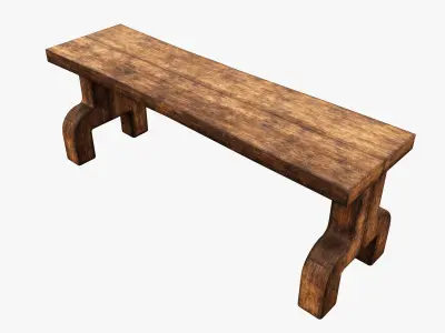 Medieval Rustic Low-poly 3D model