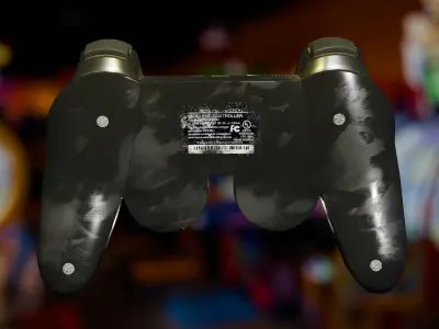 PS3 CONTROLLER Low-poly 3D model
