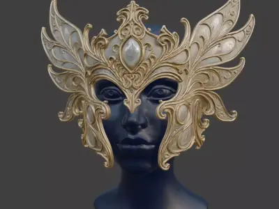 ELEGANT FAE MASK 3D print model