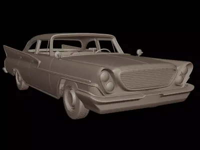 newport hardtop sedan 4 doors 1961 3D print model