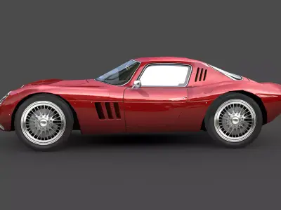 Classic Vintage Sports Car 3D model
