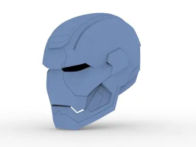 Iron Man Scifi Helmet ready to 3dprinting 3D model