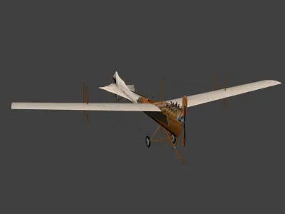 Levavasseur Antoinette Low-poly 3D model