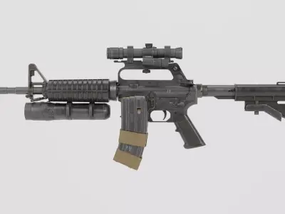 Assault Rifle 3D model get
