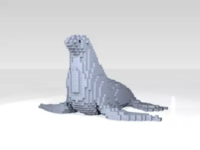 Seal Voxel 3D model