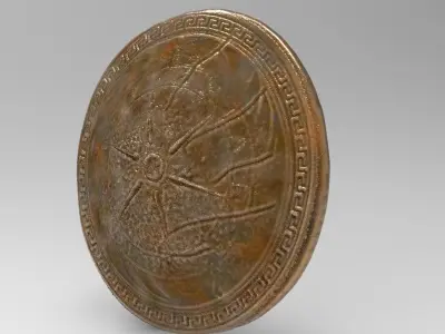 Spartan Greek Shield 3D model