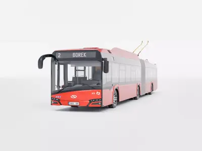 Skoda 27 Tr Solaris trolley bus 3D model