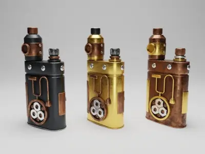 Steampunk Lighter 3D model