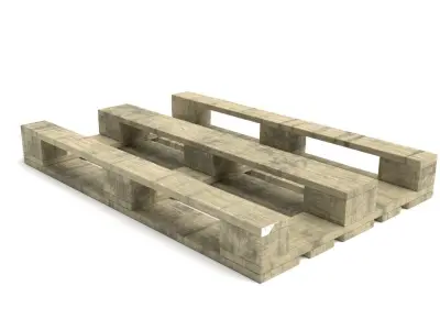 Wooden Pallet - Low Poly PBR Low-poly 3D model