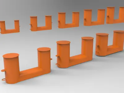 DOUBLE BOLLARD 3D model purchase