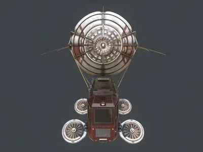 Steampunk Ariship 3D model
