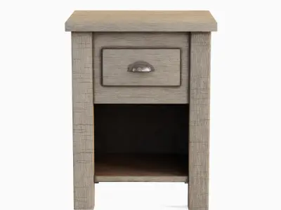 Antique End Table 01 Low-poly 3D model