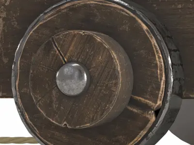 war cannon 3D model purchase