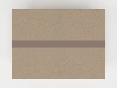 Cardboard box 3D model buy