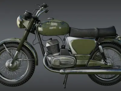 Motorcycle 3D model by iskenderpiagmo