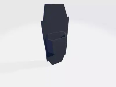 Belt Knife Holder Low-poly 3D model