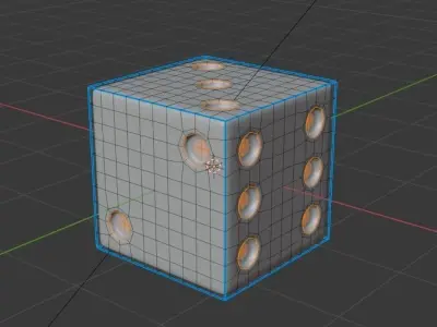 zarulik dice Free low-poly 3D model