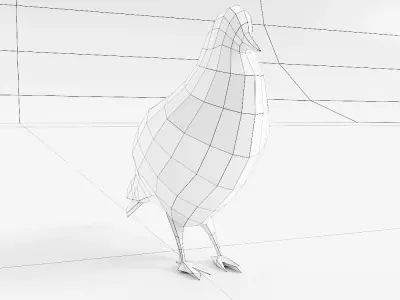 Pigeon bird 3d model Free low-poly 3D model